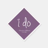 i do - Lavendelfeld Serviette (Ecke)