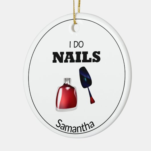 I Do Nails (Nageltechniker) Keramikornament (Links)