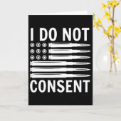 I Do Not Consent Republican Conservative Comply Fr Karte (Gelbe Blume)