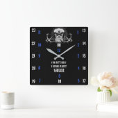 I DO NOT CURSE  I SPEAK FLUENT SAILOR QUADRATISCHE WANDUHR (Zuhause)
