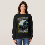 I do stupid things Downhill Retro MTB Mountainbike Sweatshirt (Vorne ganz)