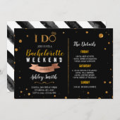 I DO Theme Bachelorette Einladung (Vorne/Hinten)