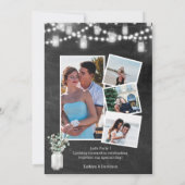 I DO Verlobung Eucalyptus Floral Chalkboard Party Einladung (Rückseite)