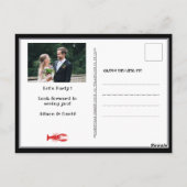 I DO Verlobung Foto Crawfish Boil Einladung Postkarte (Rückseite)