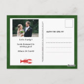 I DO Verlobung Foto Meeresfrüchte Party Einladung Postkarte (Rückseite)