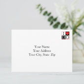 I Do Wedding RSVP Card Karte (Stehend Vorderseite)