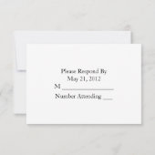 I Do Wedding RSVP Card Karte (Rückseite)