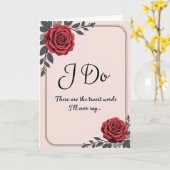 I Do Wedding Vows Card Karte (Gelbe Blume)
