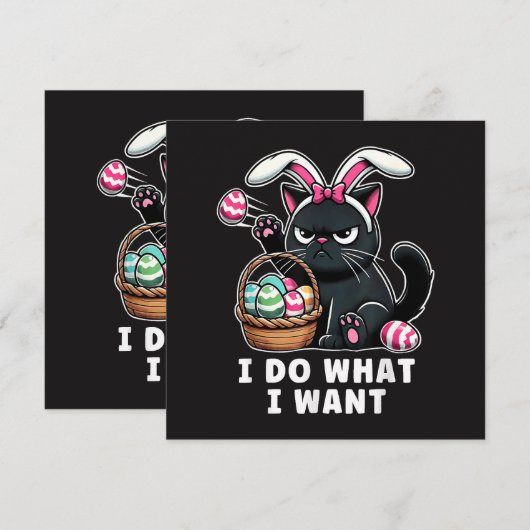 i do what i want Easter Cat (Vorne/Hinten)