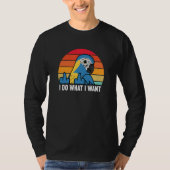 I Do What I Want Parrot I Blue throated Macaw T-Shirt (Vorderseite)