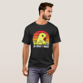 I Do What I Want Parrot I Yellow Indian Ringneck T-Shirt (Vorne ganz)