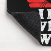 I Do What Want Cool Funny Cat & Retro Sungles Mousepad (Ecke)