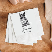 I Dog to Dog Custom Cocktail Napkin Pet Napkin Serviette