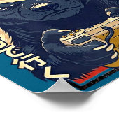 I Don’t Care - Honey Badger Gamer Design  Poster (Ecke)