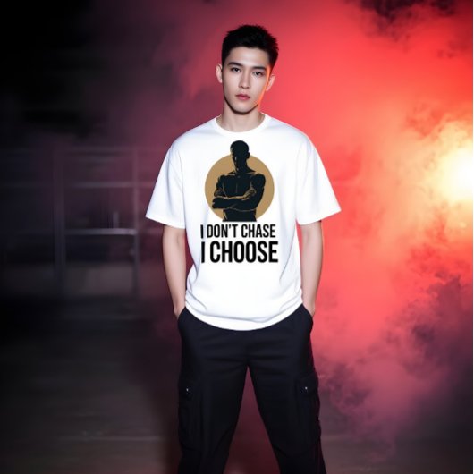 I Don’t Chase Minimalist Men’s T-Shirt