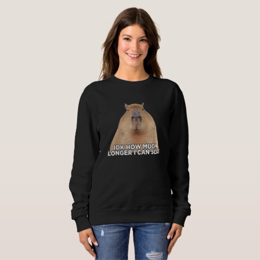 I Don t Know How Much Longer I Can Slay Capybara Sweatshirt (Vorne ganz)
