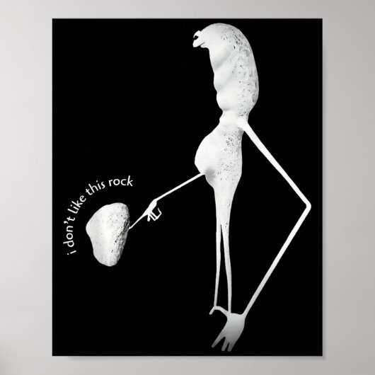 I Don’t Like This Rock Marcus The Worm Funny Meme Poster (Vorne)