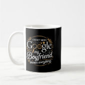 I Don’t Need Google My Boyfriend Knows Everything Kaffeetasse (Links)