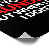 I Don't Always Have Time To Fold Laundry But When  Poster (Ecke)