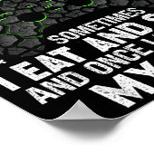 I Don't Always Play Video Games Funny Gamer Boys M Poster (Ecke)