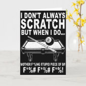 I Don't Always Scratch But When I Do Srts Game Bil Karte (Gelbe Blume)