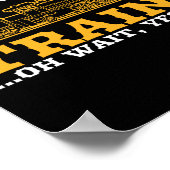 I Don't Always Stop And Look At Trains, Gift Men W Poster (Ecke)