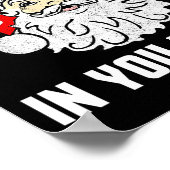 I Don't Believe In You Either - Funny Christmas  Poster (Ecke)