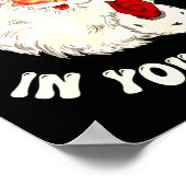 I Don't Believe In You Either, Funny Santa Claus Q Poster (Ecke)