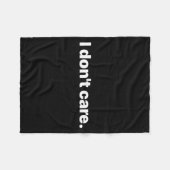 I Don't Care Long Sleeve  Fleecedecke (Vorderseite (Horizontal))