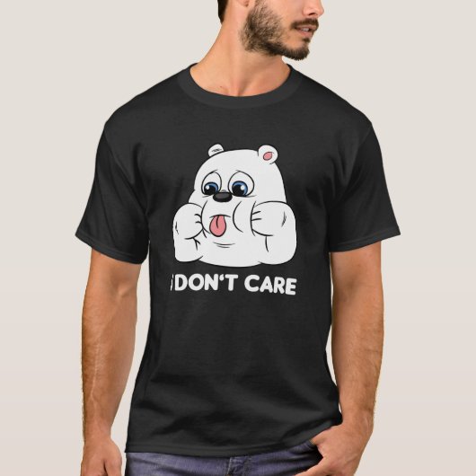 I don't care Silly Bear Halloween Costume for Weir T-Shirt (Vorderseite)