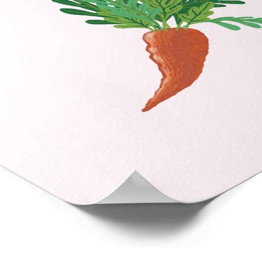 I don't carrot all - Funny Kitchen wall art Poster (Ecke)