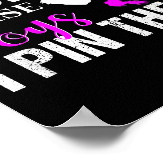 I Don't Chase Boys I N Them _ Wrestling Girls  Poster (Ecke)