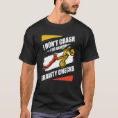 I Don't Crash I Do Random Gravity Checks Motocross T-Shirt (Vorderseite)