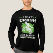 I Don't Crash I Do Random Gravity Checks Retro  Tri-Blend Shirt (Vorderseite)