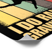 I Don't Crash I Do Random Gravity Checks Skateboar Poster (Ecke)