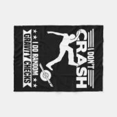 I Don't Crash I Do Random Onewheel Gravity Checks  Fleecedecke (Vorderseite (Horizontal))