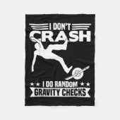 I Don't Crash I Do Random Onewheel Gravity Checks Fleecedecke (Vorderseite)