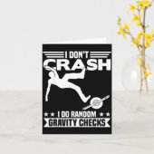 I Don't Crash I Do Random Onewheel Gravity Checks  Karte (Gelbe Blume)