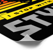 I Don't Crash I Stop With Style Funny Motocross Di Poster (Ecke)