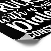 I Don't Curse I Speak Fluent Trucker With A Sailor Poster (Ecke)