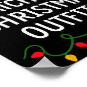 I Don't Do Matching Christmas Outfits Matching Fam Poster (Ecke)