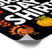 I Don't Do Matching Turkey Day Couple Thanksgiving Poster (Ecke)