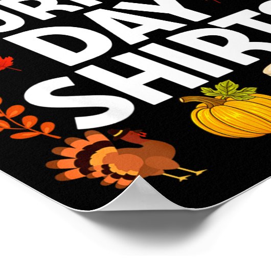 I Don't Do Matching Turkey Day Couple Thanksgiving Poster (Ecke)