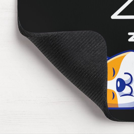 I Don't Do Mornings Funny Dog Sleeng Mousepad (Ecke)