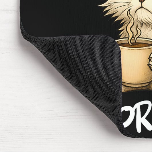 I Don't Do Mornings Funny Quote Coffee Cat Lover G Mousepad (Ecke)