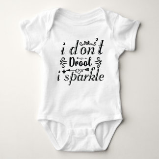 "I don't drool i sparkle" lustiger Baby Bodysuit Baby Strampler