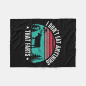 I Don't Eat Anything That Farts Fleecedecke (Vorderseite (Horizontal))