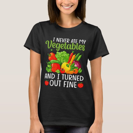 I Don't Eat Anything Vegetables Funny Vegetarian S T-Shirt (Vorderseite)