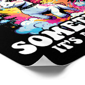 I Don't Fart I Whisper In My Pants - Funny Unicorn Poster (Ecke)