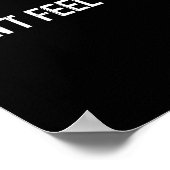 I Don't Feel Tardy Funny Poster (Ecke)